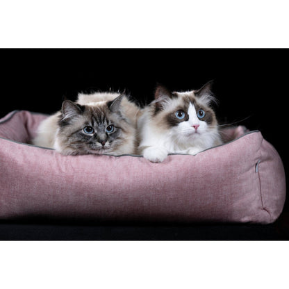 LABONI GLAM orthopedisch hondenbed van fluweel met afneembare hoes, grafiet