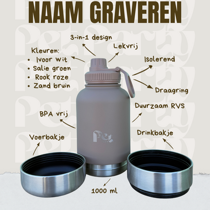 Handige Honden Waterfles 3-in-1