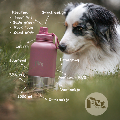 Handige Honden Waterfles 3-in-1