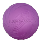 paarse frisbee 22 cm van natuurlijk rubber voor honden die blijft drijven