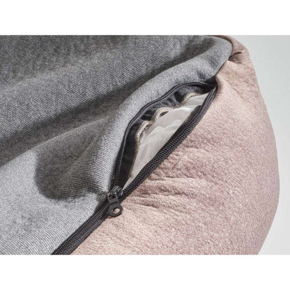 Graphitekleurig hondenbed BUFFALO van LABONI in vintage leerlook
