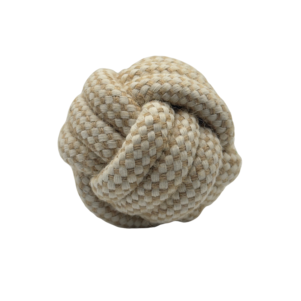 gevlochten hennep bal voor honden van natuurlijk vezelmateriaal