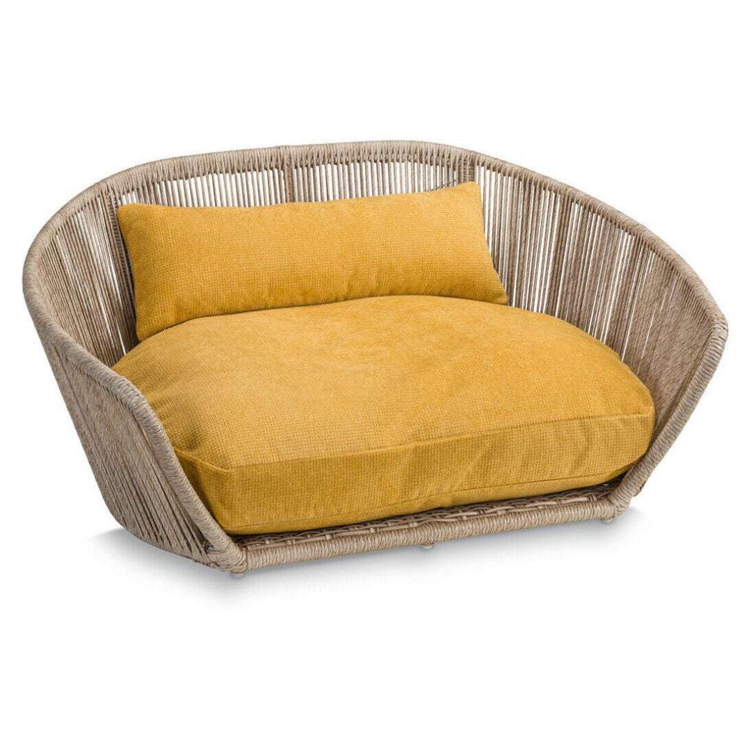 LABONI VOGUE TUDOR design hondenbed in beige of grijs – luxe, handgemaakt en ergonomisch