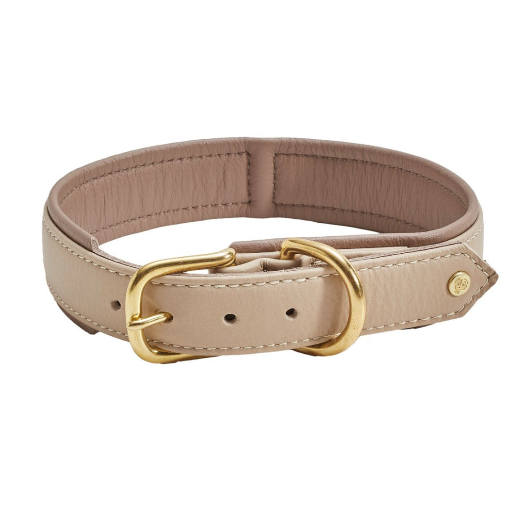 LABONI AMICI Halsband IVORY – Nappaleer – Handgemaakt – Hoog draagcomfort