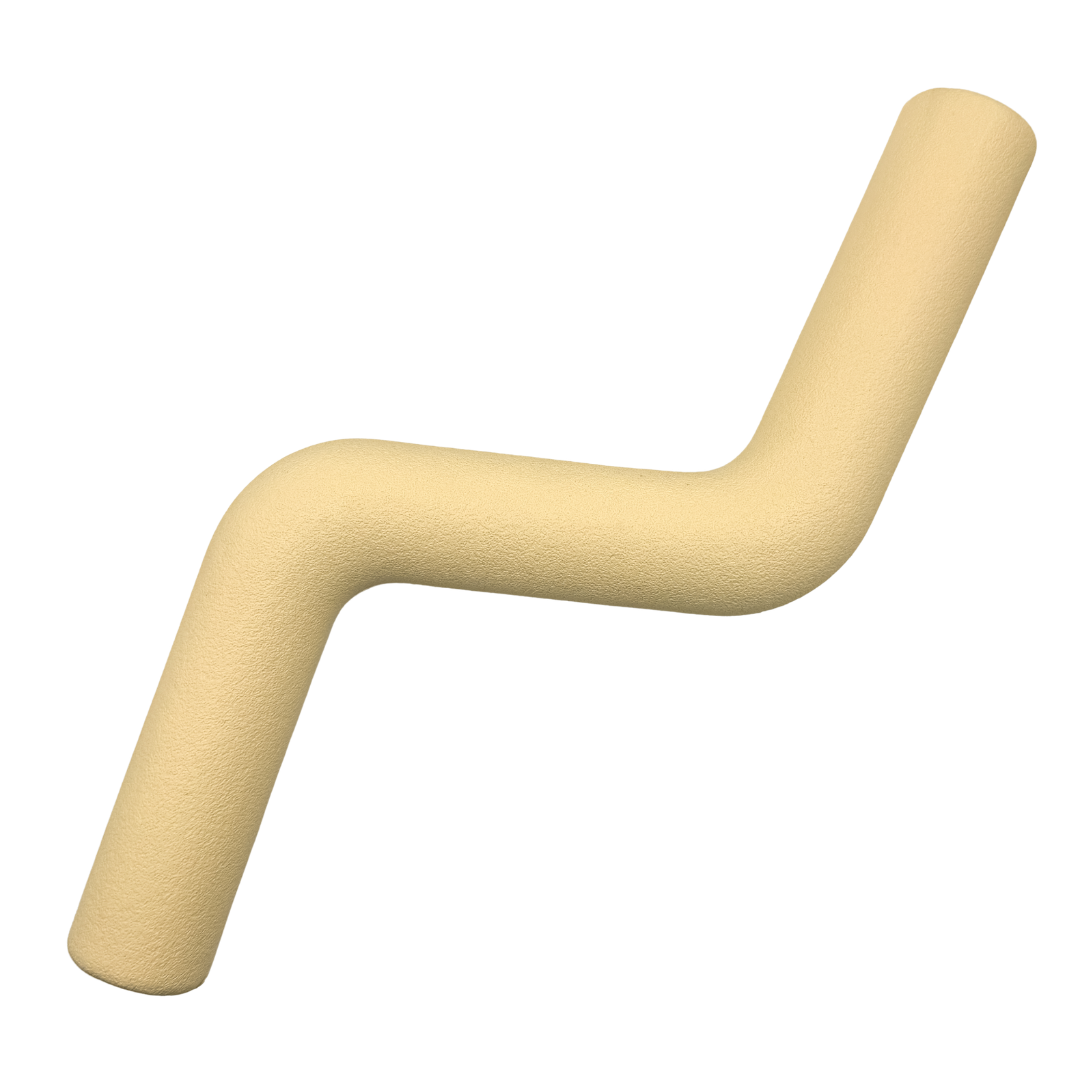 beige speeltak van natuurlijk rubber voor kauwplezier