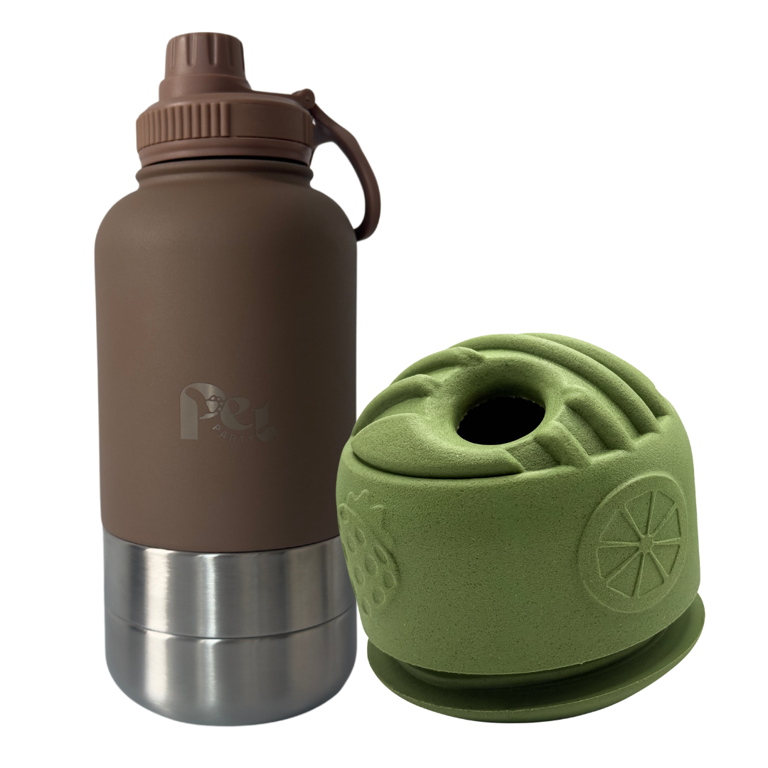 Daily Essentials Bundle hond met RVS drinkfles en snuffelbal